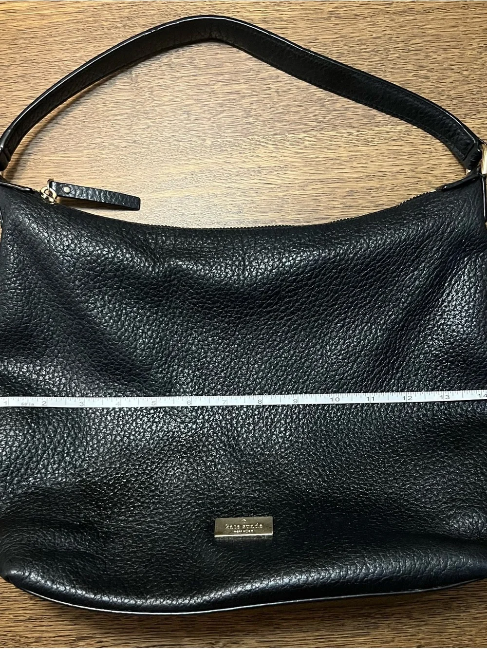 Kate Spade Prospect Place Kaia Hobo Black Pebbled Leather Shoulder Bag Purse